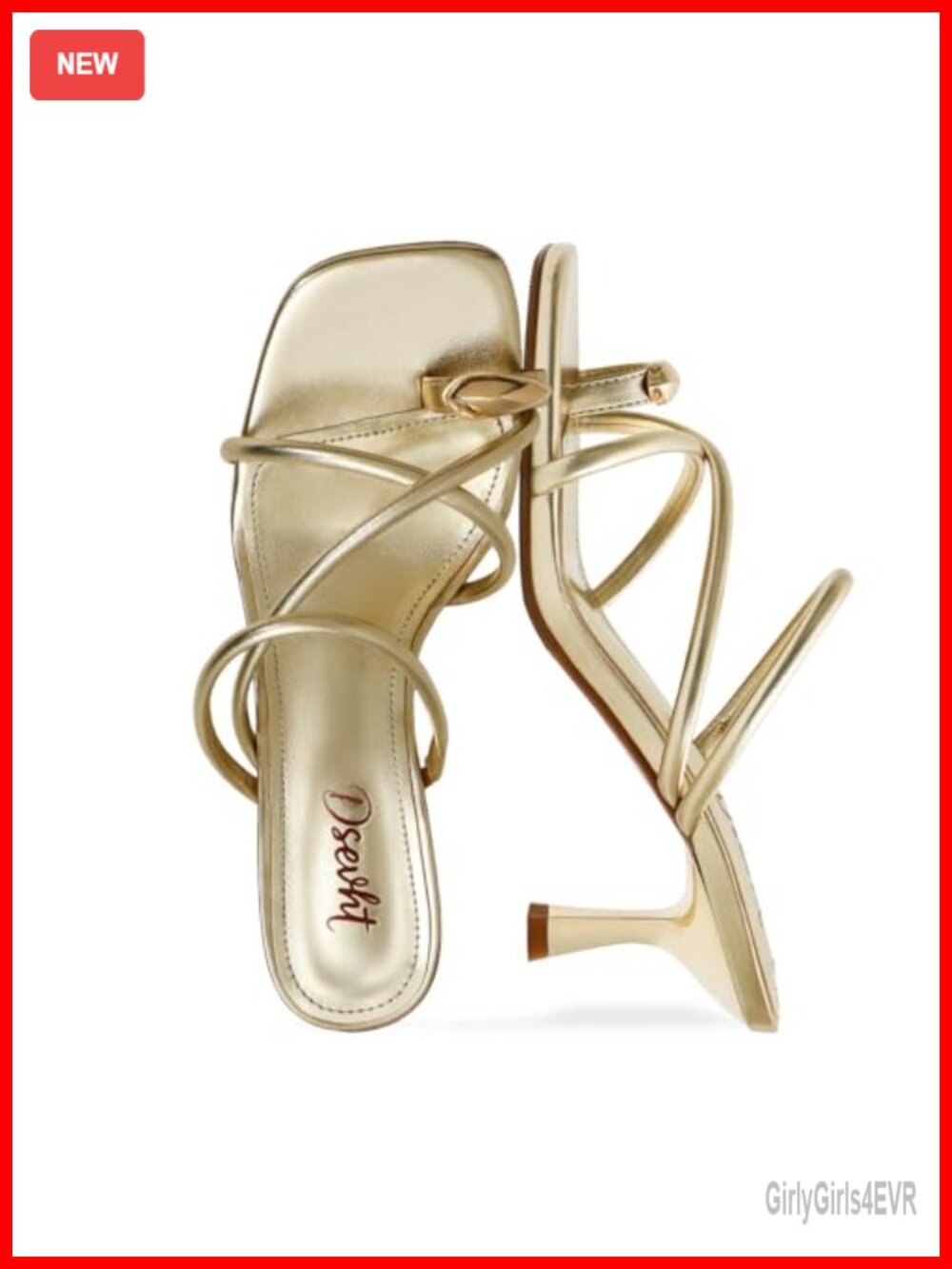 Kitten Heel Sandals Strappy Flip Flop Square Open Toe Vegan Leather Summer